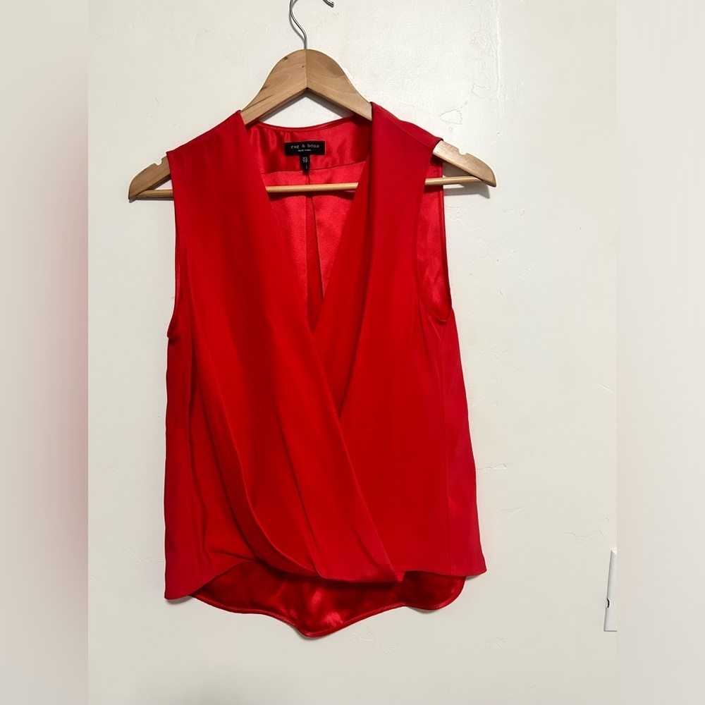 Rag & bone‎ silk xs pink tank top